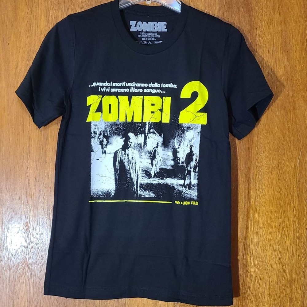 Zombi 2 T Shirt - Zombie Lucio Fulci - Sz Small - Cult Horror Italy Goth